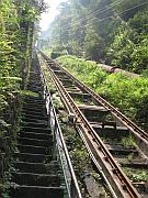 可乘纜車或跑旁邊石級上山