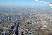 降落前鳥瞰北京機場周邊
