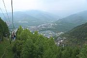 黛螺頂索道上的風光